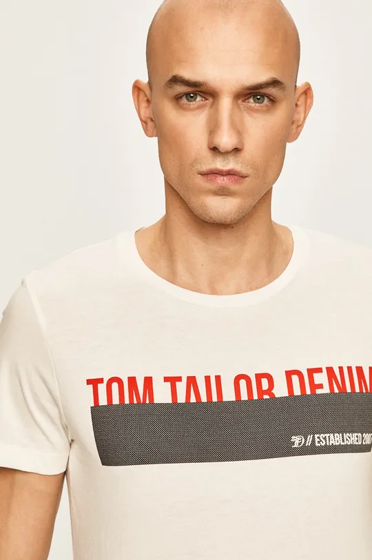 biały Tom Tailor Denim - T-shirt