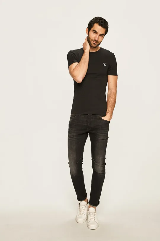 Calvin Klein Jeans - Pánske tričko čierna