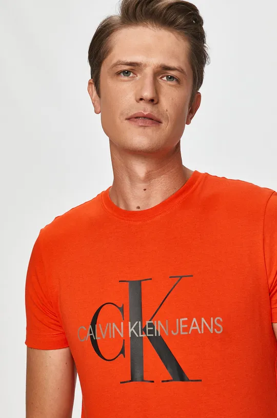 oranžová Calvin Klein Jeans - Tričko