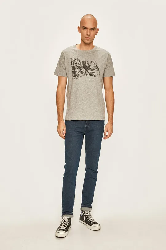 Pepe Jeans - Pánske tričko sivá