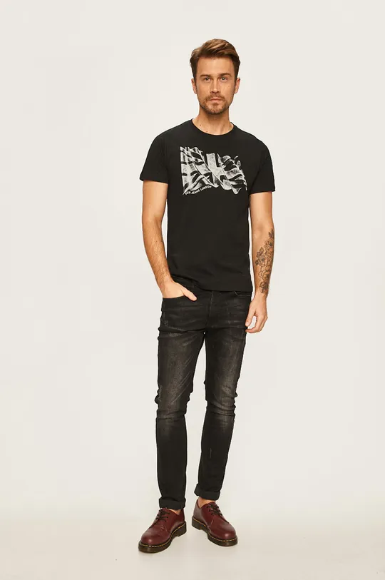 Pepe Jeans - Pánske tričko čierna