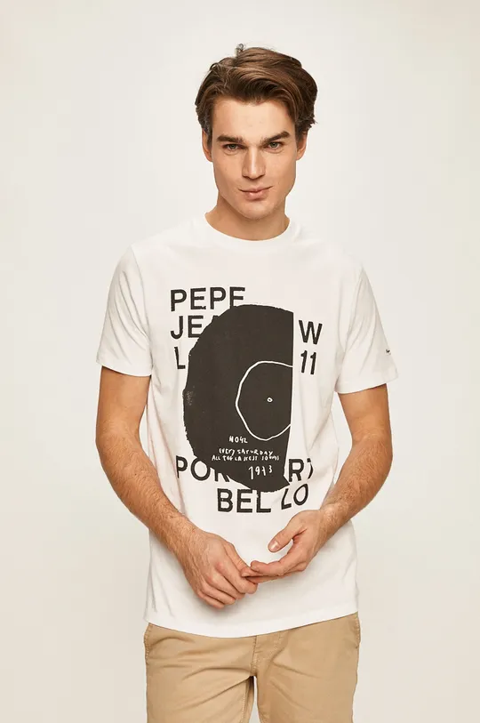 biały Pepe Jeans - T-shirt Doreen Męski