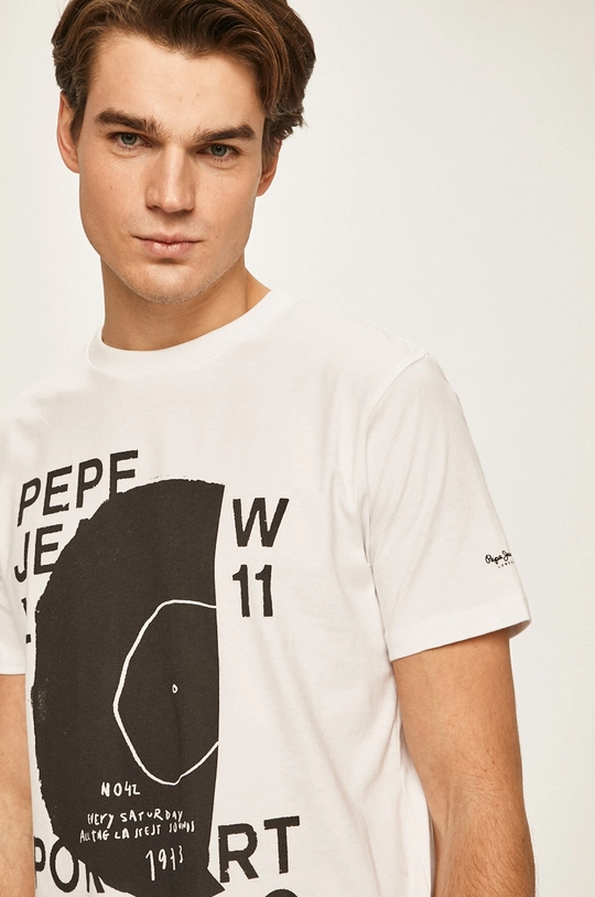 biały Pepe Jeans - T-shirt Doreen