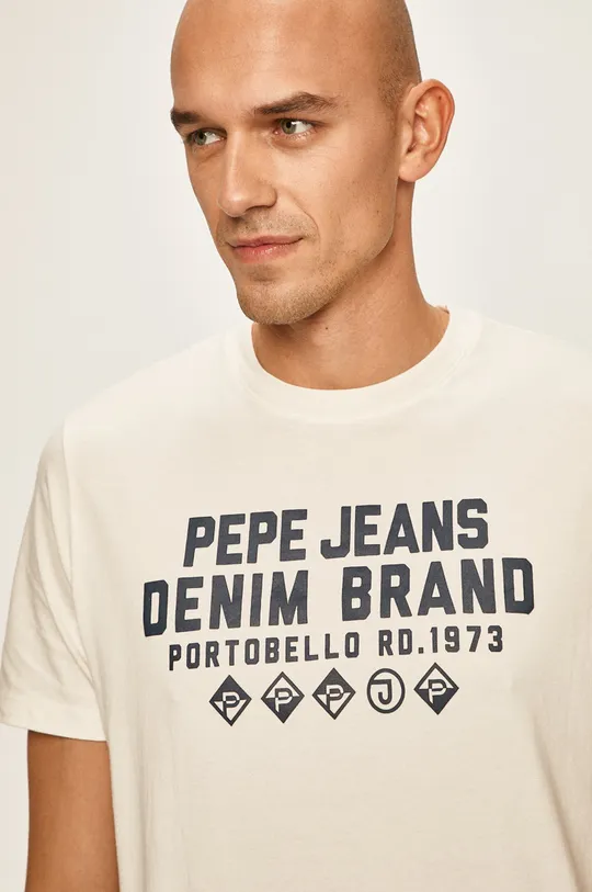 biela Pepe Jeans - Pánske tričko Ben