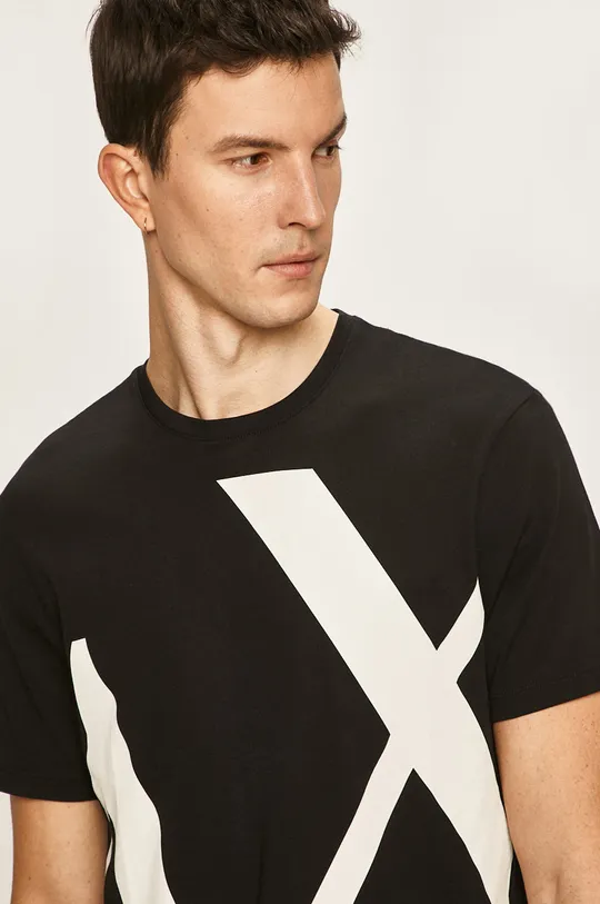 čierna Armani Exchange - Pánske tričko Pánsky