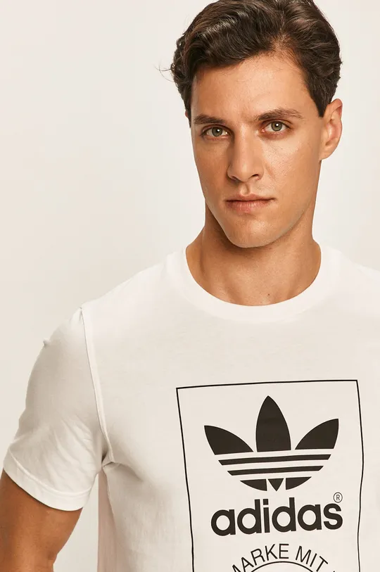 biały adidas Originals - T-shirt GK7165