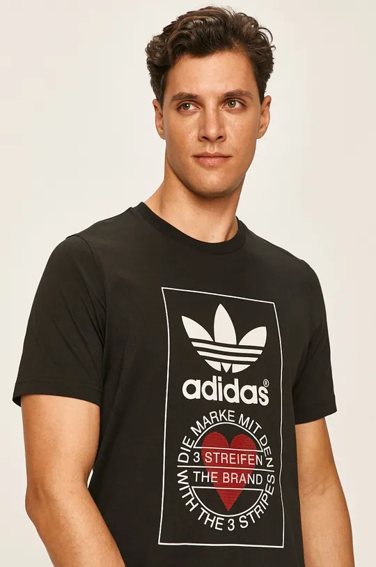 czarny adidas Originals - T-shirt GK7166 Męski