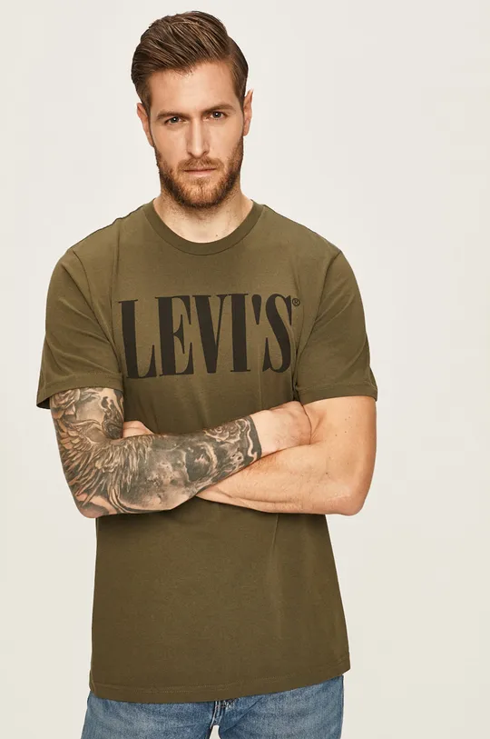 zelená Levi's - Pánske tričko Pánsky