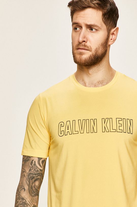 žlutá Calvin Klein Performance - Tričko Pánský