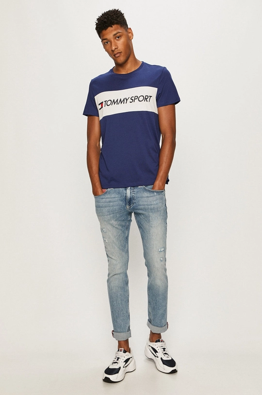 Tommy Sport - T-shirt granatowy