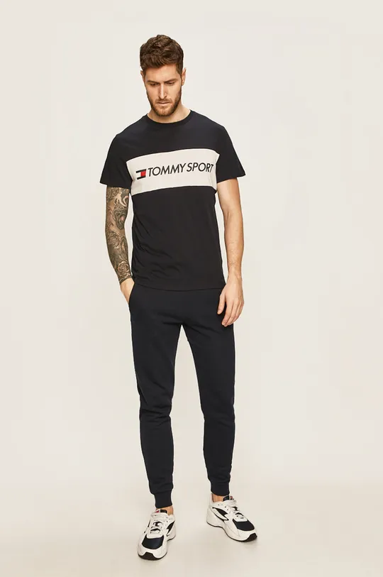 Tommy Sport - Pánske tričko tmavomodrá
