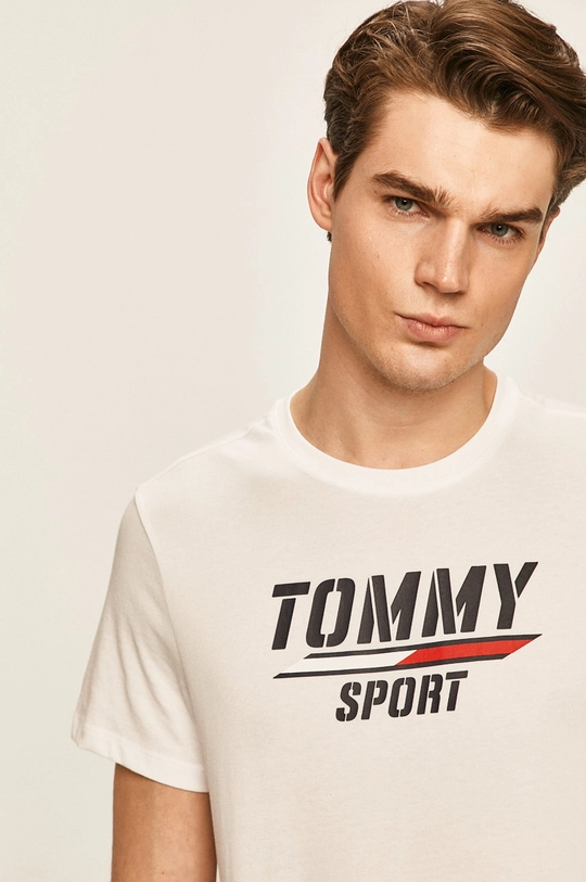 biela Tommy Sport - Tričko