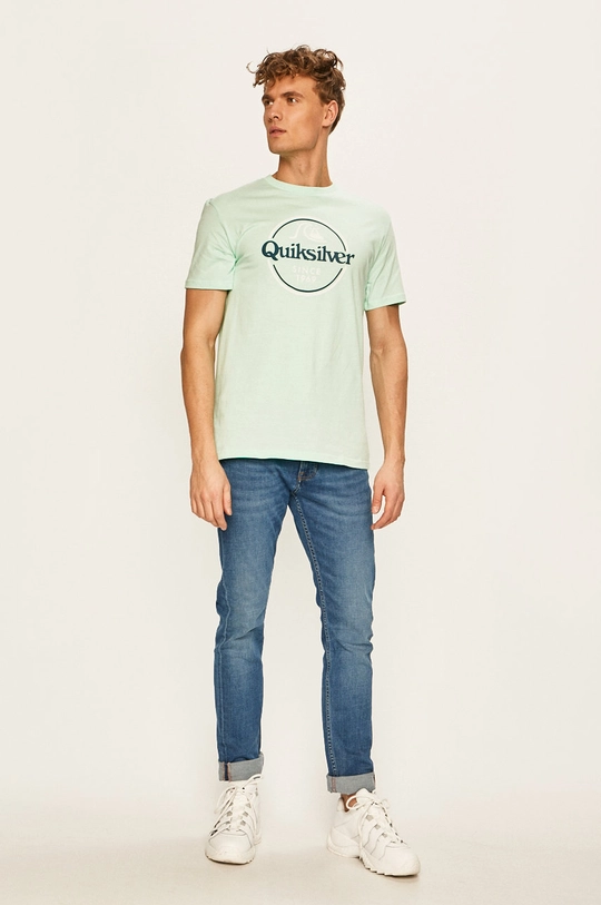 Quiksilver - T-shirt turkusowy