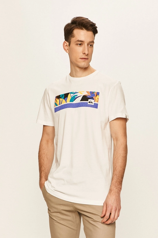 biały Quiksilver - T-shirt Męski