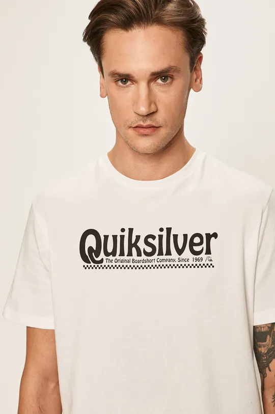 biela Quiksilver - Pánske tričko