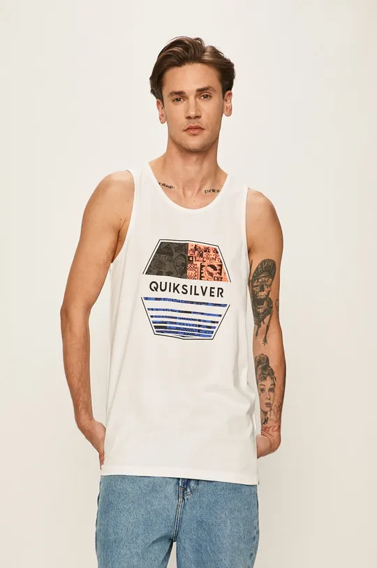 fehér Quiksilver - T-shirt