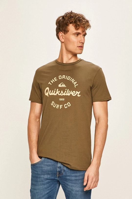 zielony Quiksilver - T-shirt