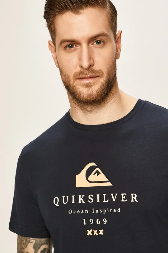 granatowy Quiksilver - T-shirt Męski