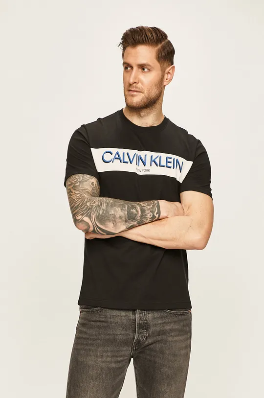 čierna Calvin Klein - Pánske tričko