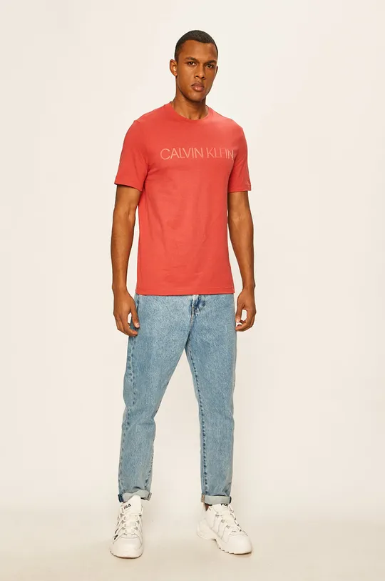Calvin Klein - T-shirt K10K105166 czerwony