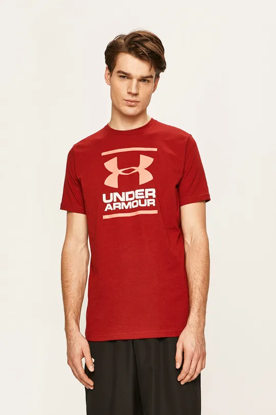 czerwony Under Armour - T-shirt 1326849... Męski