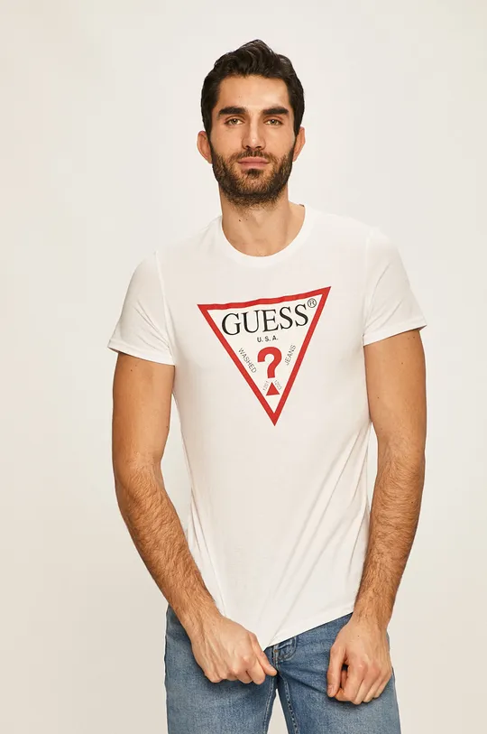 fehér Guess Jeans - T-shirt Férfi