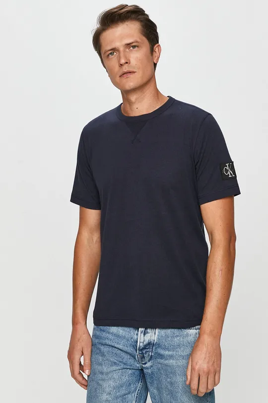 granatowy Calvin Klein Jeans - T-shirt J30J314051