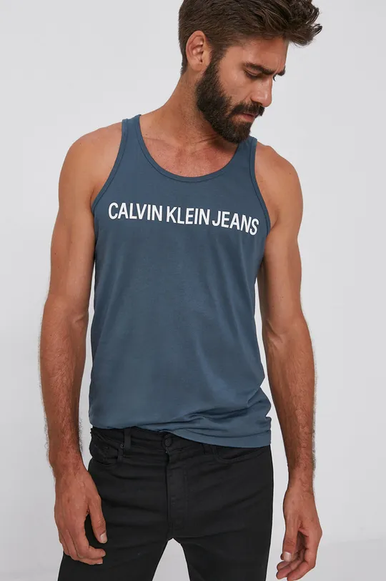 блакитний Футболка Calvin Klein Jeans Чоловічий
