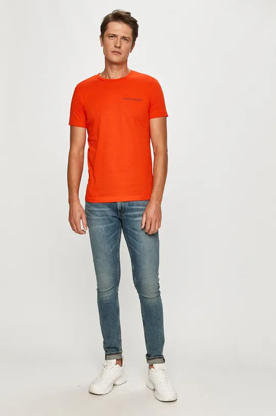 Calvin Klein Jeans - T-shirt narancssárga