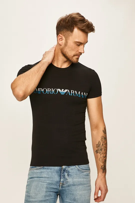 čierna Emporio Armani - Pánske tričko Pánsky