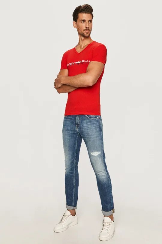 Emporio Armani - T-shirt piros