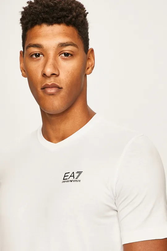 biały EA7 Emporio Armani - T-shirt 8NPT53.PJM5Z