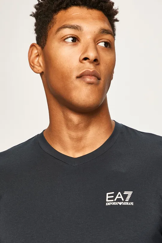 mornarsko modra EA7 Emporio Armani t-shirt