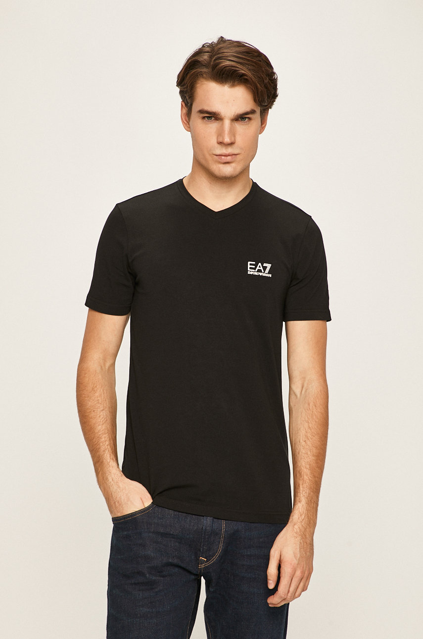 negru EA7 Emporio Armani - Tricou De bărbați