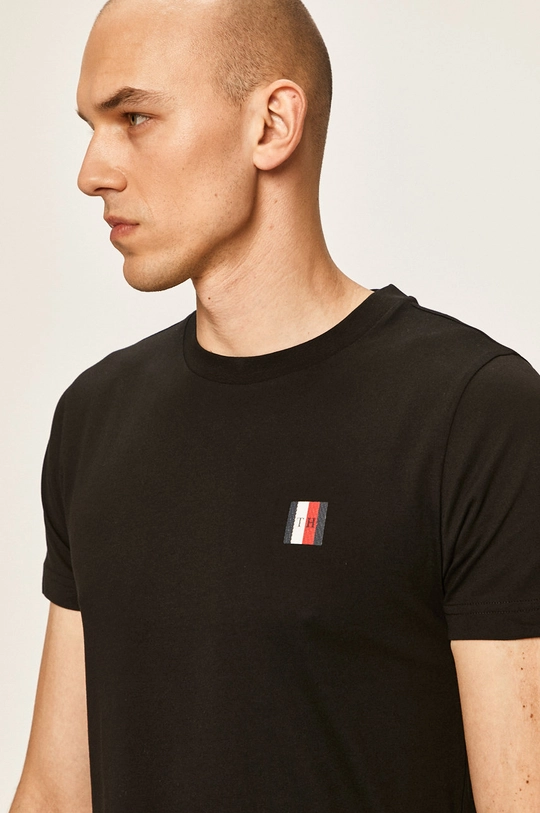 czarny Tommy Hilfiger - T-shirt MW0MW13327 Męski