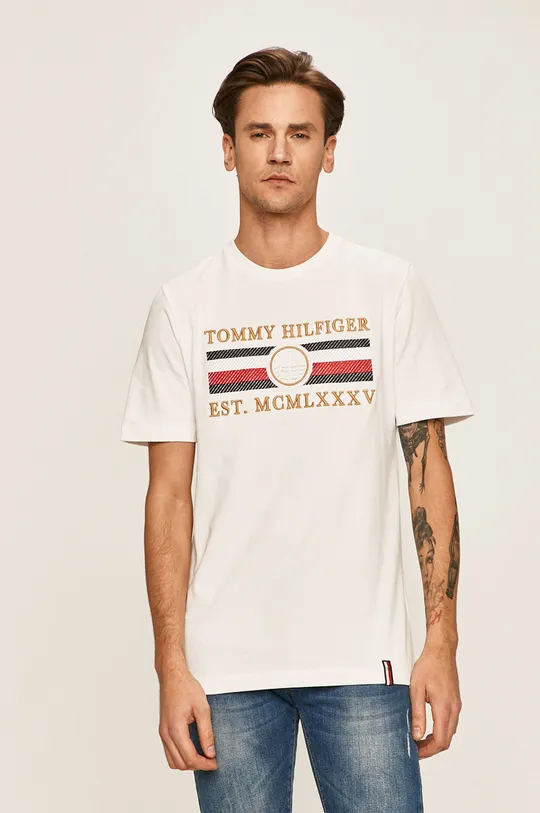 biela Tommy Hilfiger - Pánske tričko