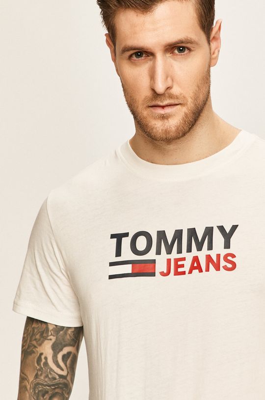 biały Tommy Jeans - T-shirt