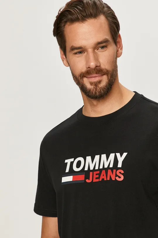 čierna Tommy Jeans - Tričko