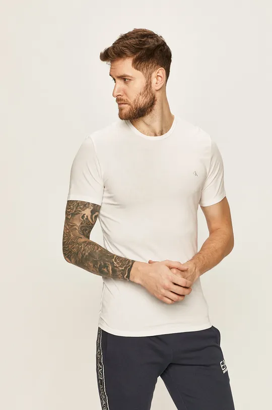 biela Calvin Klein Underwear - Pánske tričko CK One (2 pak)