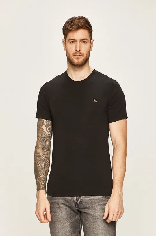 Calvin Klein Underwear - Pánske tričko CK One (2 pak) čierna