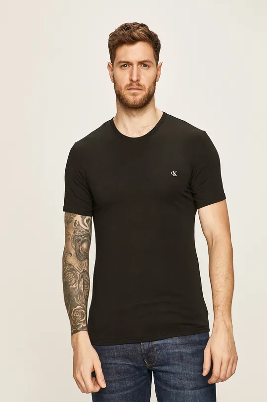 czarny Calvin Klein Underwear - T-shirt CK One (2 pack) Męski