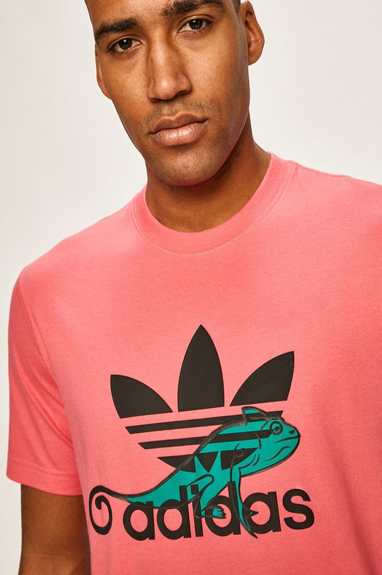 ostry różowy adidas Originals - T-shirt FM3695