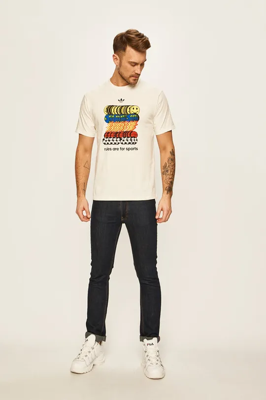 adidas Originals - T-shirt FM1379 bézs