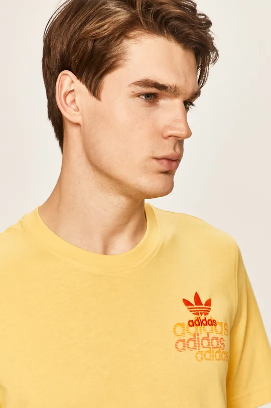 żółty adidas Originals - T-shirt FM3340