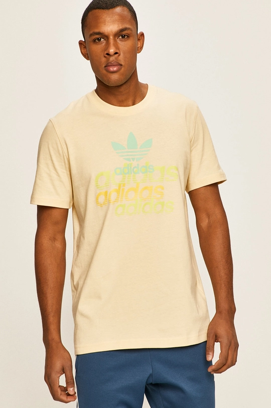 sárga adidas Originals - T-shirt FM3382 Férfi