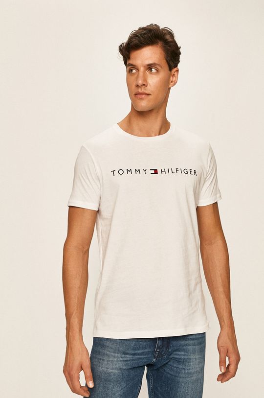 biela Tommy Hilfiger - Pánske tričko Pánsky