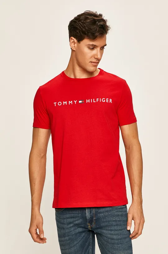červená Tommy Hilfiger - Pánske tričko Pánsky