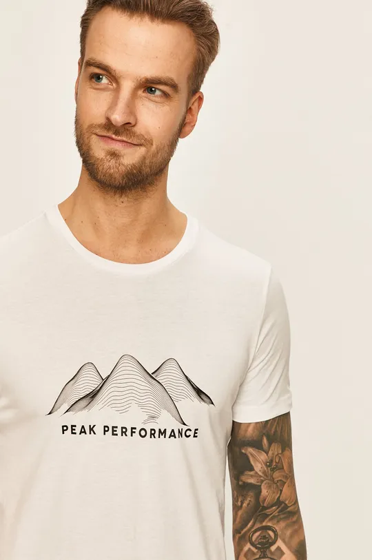 fehér Peak Performance - T-shirt