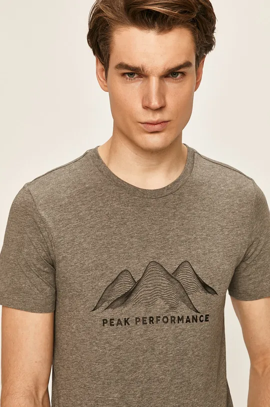 sivá Peak Performance - Tričko Pánsky