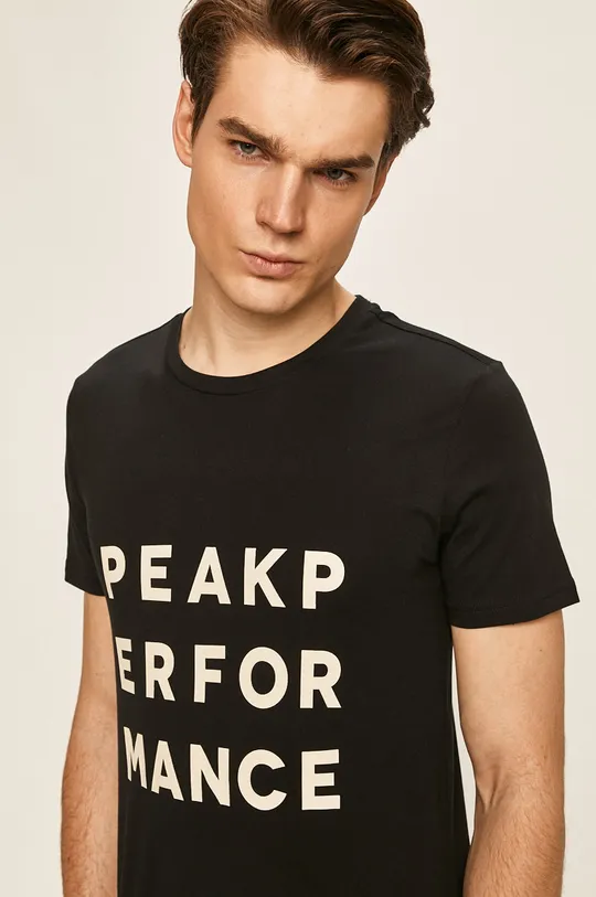 czarny Peak Performance - T-shirt Męski